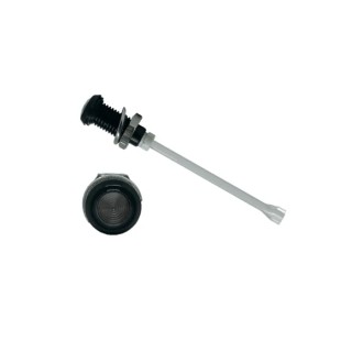 Bivar Rigid Panel Mount 1-Way Vertical Smoked Black Round Lens 9 mm LED Light Pipe RHD-1140-F9PS67PR