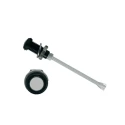 Bivar Rigid Panel Mount 1-Way Vertical Round LED Light Pipe Black Lens 6 mm RHD-1160-F6PD67PR