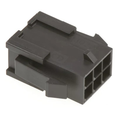 Molex Micro-Fit 3.0 Male Connector Housing 3 mm Pitch 6 Way 2 Row Straight 43020-0600
