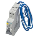 Europa Residual Current Circuit Breaker with Overload Protection 10A Current Rating 1-Pole 30 mA Trip EUC7RC.10/1CA