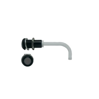 Bivar Rigid LED Light Pipe Panel Mount 1-Way Right Angle Smoked Black Lens 9 mm RHD-1100-3500-F9PS67PR