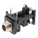 Switchcraft 6.35 mm Right Angle PCB Female 2 Way Mono Jack Connector RA49C-12A