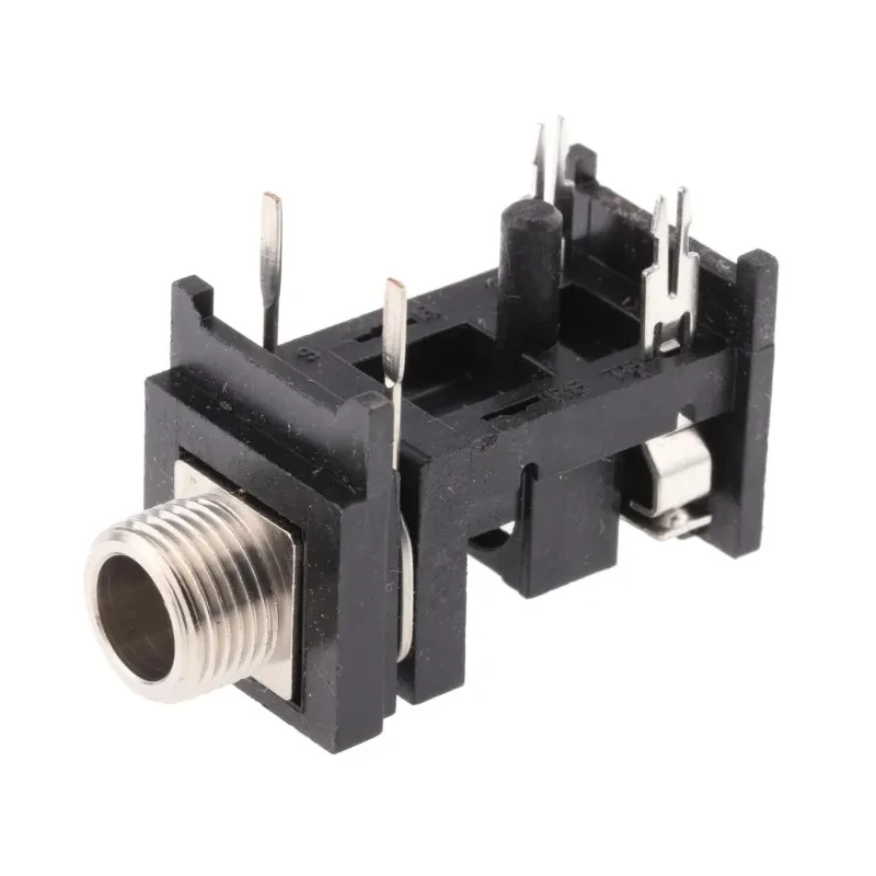 Switchcraft 6.35 mm Right Angle PCB Female 2 Way Mono Jack Connector RA49C-12A