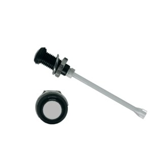 Bivar Rigid Panel Mount 1-Way Vertical Black LED Light Pipe 6 mm Length 48.4mm RHD-1910-F6PD67PR