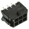 Molex Micro-Fit 3.0 Series Straight Through Hole PCB Header 6 Contact, 3 mm Pitch, 2 Row, Shrouded 43045-0612