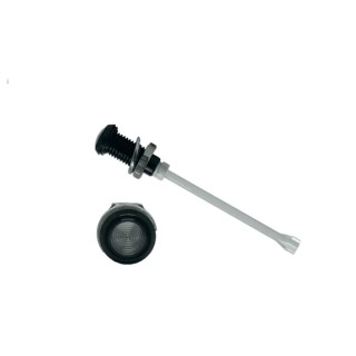 Bivar Panel 1-Way Vertical Rigid LED Light Pipe Clear Lens Black LED 9 mm Length 60.5 mm RHD-2390-F9PZ67PR