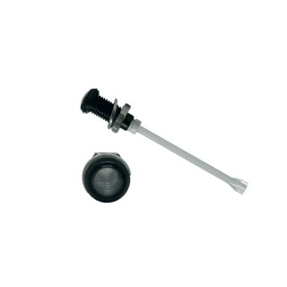 Bivar Panel Mount 1-Way Vertical Rigid LED Light Pipe Clear Lens Black LED 6 mm RHD-910-F6PZ67PR