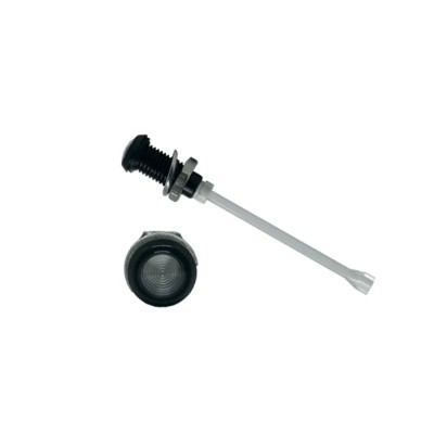 Bivar Panel Mount 1-Way Vertical Rigid LED Light Pipe Clear Lens Black LED 6 mm RHD-910-F6PZ67PR