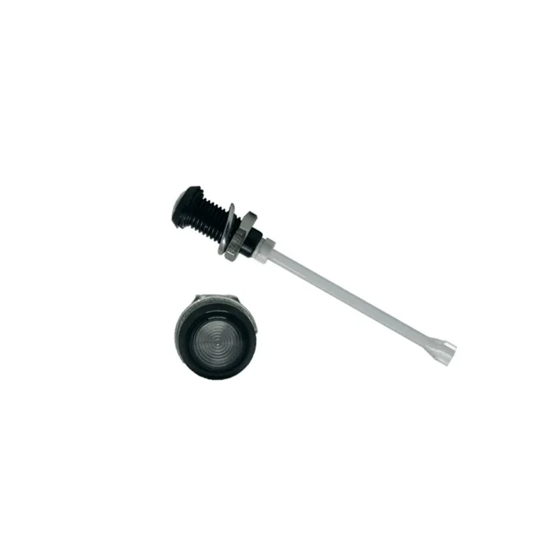Bivar Panel Mount 1-Way Vertical Rigid LED Light Pipe Clear Lens Black LED 6 mm RHD-910-F6PZ67PR
