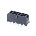 Molex Micro-Fit 3.0 Series Straight Through Hole PCB Header, 12 Contacts, 3 mm Pitch, 2 Row, Shrouded, 600V, 8.5A 43045-1212