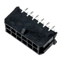 Molex Micro-Fit 3.0 Series Straight Through Hole PCB Header, 12 Contacts, 3 mm Pitch, 2 Row, Shrouded, 600V, 8.5A 43045-1212