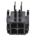 TE Connectivity Micro-Fit 3.0 Series Right Angle Through Hole PCB Header, 4 Contact(s), 3 mm Pitch, 2 Row 43045-0400