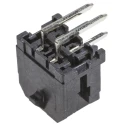 TE Connectivity Micro-Fit 3.0 Series Right Angle Through Hole PCB Header, 4 Contact(s), 3 mm Pitch, 2 Row 43045-0400
