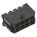 Molex Micro-Fit 3.0 Series Right Angle Through Hole PCB Header 8 Contact 3 mm Pitch 2 Row Shrouded 43045-0800