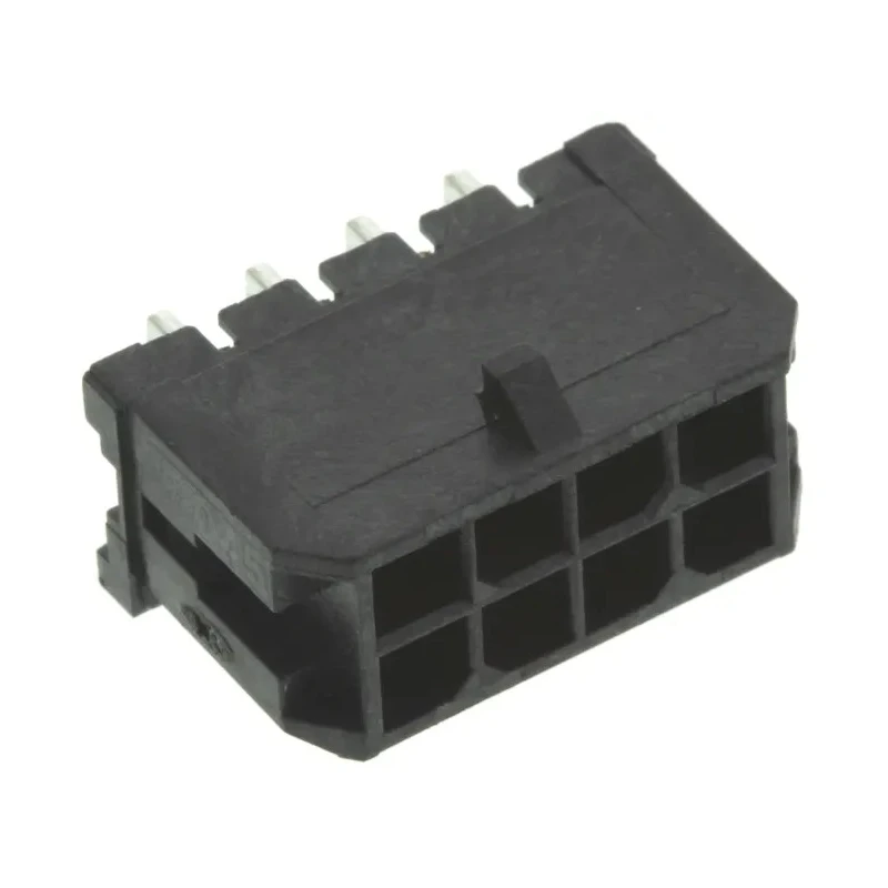 Molex Micro-Fit 3.0 Series Right Angle Through Hole PCB Header 8 Contact 3 mm Pitch 2 Row Shrouded 43045-0800