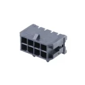 Molex Micro-Fit 3.0 Series Right Angle Through Hole PCB Header, 8 Contact, 3 mm Pitch, 2 Row, Shrouded 43045-0800
