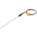 Fluke Type K Lance Insertion, Surface, General, Air Temperature Probe 140 mm Length 9.5 mm Diameter 260°C Max 80PK-9