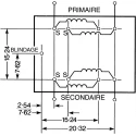 OEP High Performance Encapsulated Audio Transformer Screening Can Screw Mount 29mm x 24mm x 23mm A262CAN