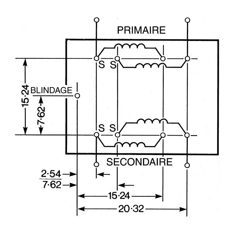 OEP High Performance Encapsulated Audio Transformer Screening Can Screw Mount 29mm x 24mm x 23mm A262CAN