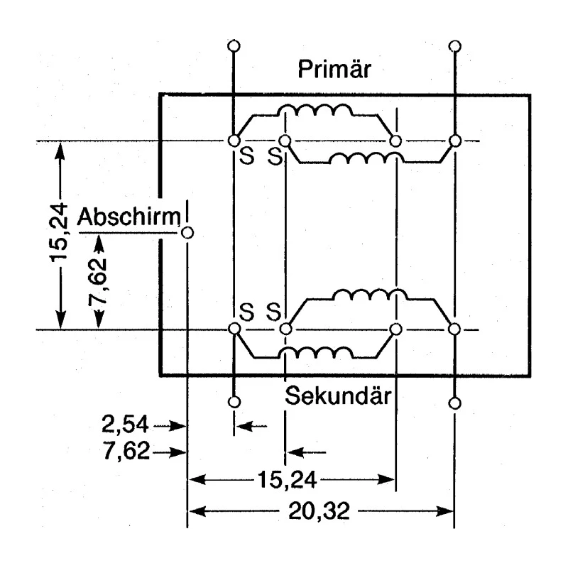 OEP High Performance Encapsulated Audio Transformer Screening Can Screw Mount 29mm x 24mm x 23mm A262CAN