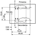 OEP High Performance Encapsulated Audio Transformer Screening Can Screw Mount 29mm x 24mm x 23mm A262CAN