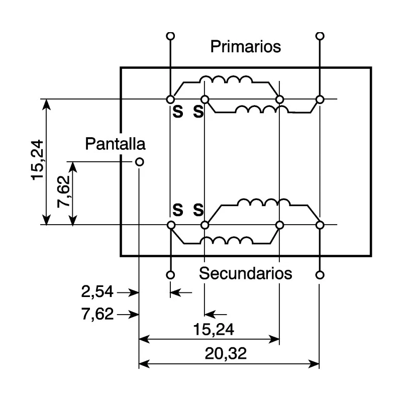 OEP High Performance Encapsulated Audio Transformer Screening Can Screw Mount 29mm x 24mm x 23mm A262CAN