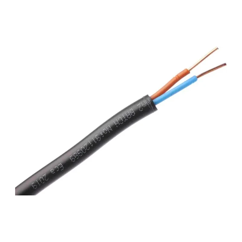 RS PRO 2 Core Power Cable Black 1.5mm² 600V 90°C 100m Cross Linked Polyethylene 536-142