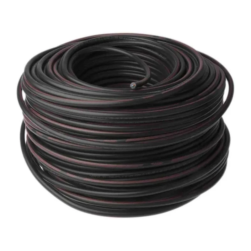 RS PRO 2 Core Power Cable Black 1.5mm² 600V 90°C 100m Cross Linked Polyethylene 536-142