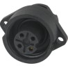 RS PRO Circular Connector 4 Contacts Panel Mount Plug Female IP67 Rated 400V, 16A, Threaded Coupling 210-7316