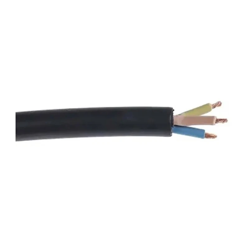 RS PRO H05RR-F 4 Core Rubber Insulated Power Cable, Black 1.5mm² 60 °C 300/500V 50 m Italy 96420