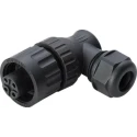 RS PRO Circular Connector Cable Mount Plug 4 Contacts Female Right Angle IP67 400V 16A Threaded Coupling 210-7314