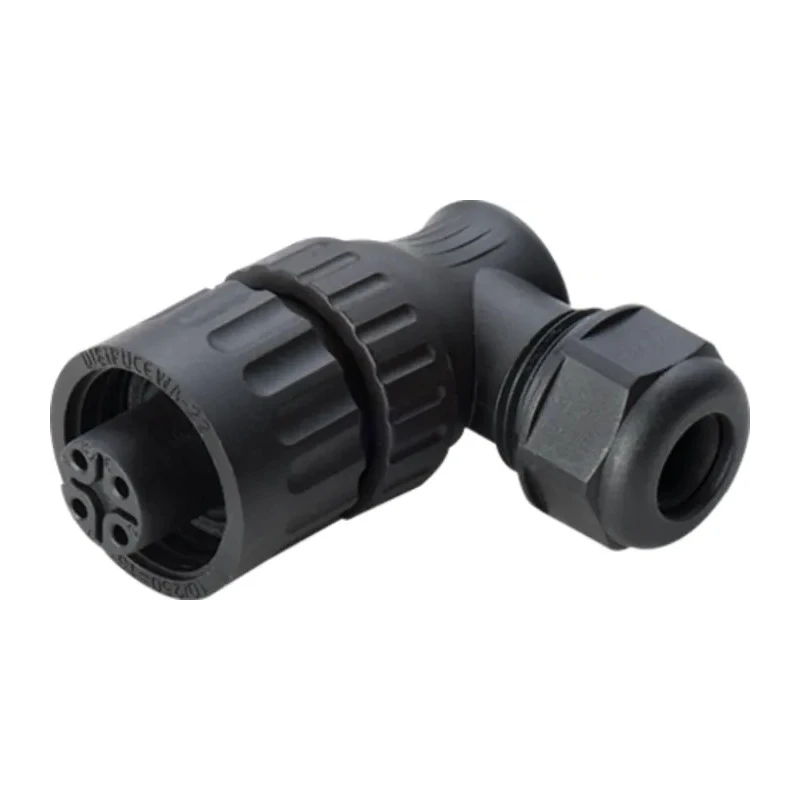 RS PRO Circular Connector Cable Mount Plug 4 Contacts Female Right Angle IP67 400V 16A Threaded Coupling 210-7314