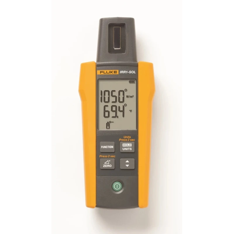 Fluke Solar Power Meter with Integrated Compass and Thermometer 1400 W/m² Maximum Light Level FLK-IRR1-SOL