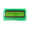 Displaytech Alphanumeric LED LCD Monochrome Display 2 x 16 Characters, Green Yellow on Green Backlight 162H BC BW