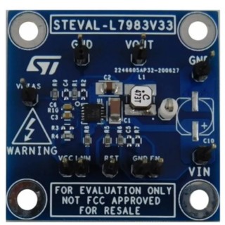 STMicroelectronics Buck-Boost Controller Development Kit , Fixed 3.3 V Output, 1 MHz Switching Frequency STEVAL-L7983V33