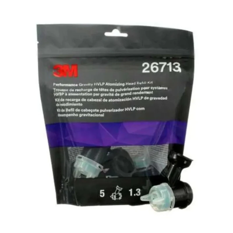 3M 1.3 mm Air Tool Accessory Atomizing Head for Spray Gun, 5 Piece Set 26713