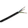 RS PRO H05RR-F 3 Core Rubber Insulated Flexible Power Cable Black 1mm² 300-500V 60°C 50m H05RR-F