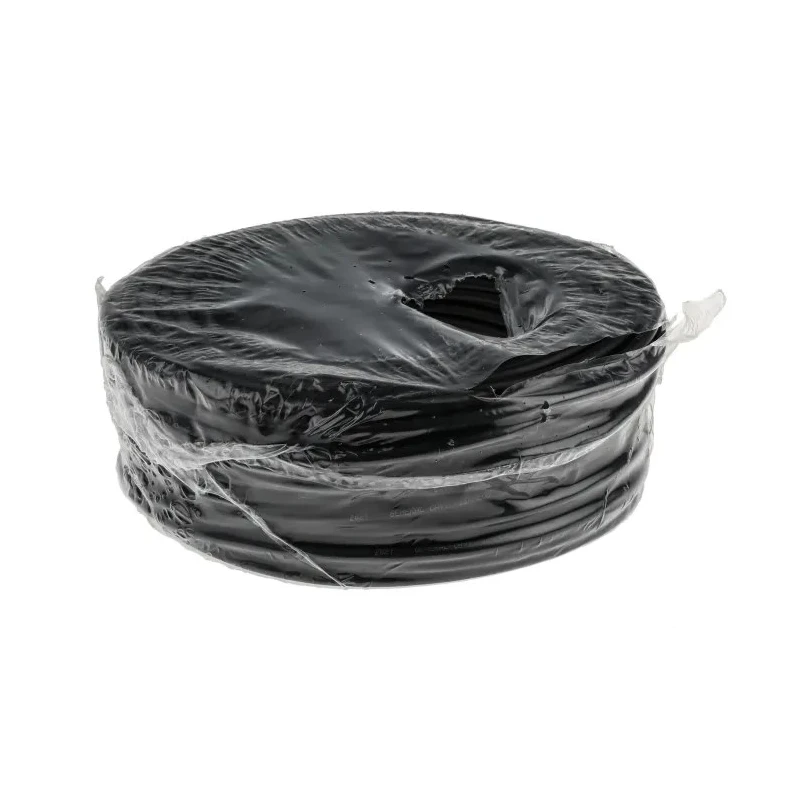 RS PRO H05RR-F 3 Core Rubber Insulated Flexible Power Cable Black 1mm² 300-500V 60°C 50m H05RR-F