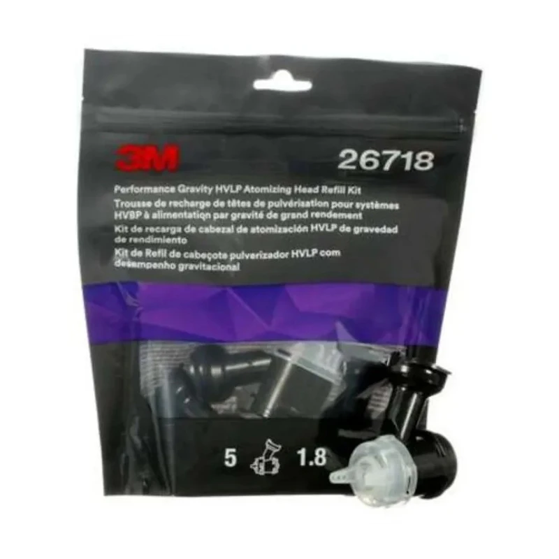 3M 1.8 mm Air Tool Accessory Atomizing Head for Spray Gun, 5 Piece 26718