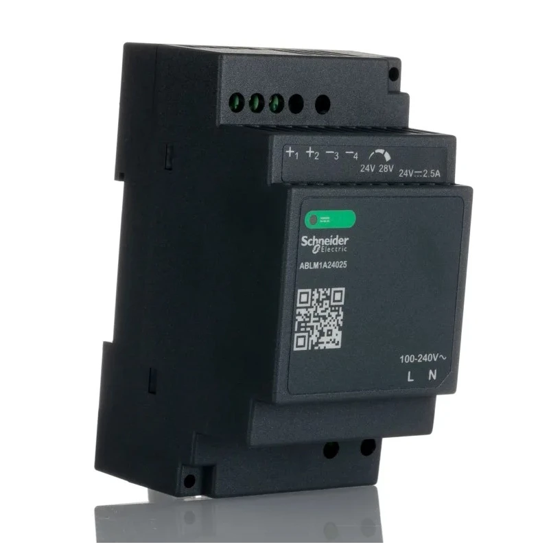 Schneider Electric DIN Rail Power Supply Switched Mode 240V ac Input 24V dc Output 2.5A 60W ABLM1A