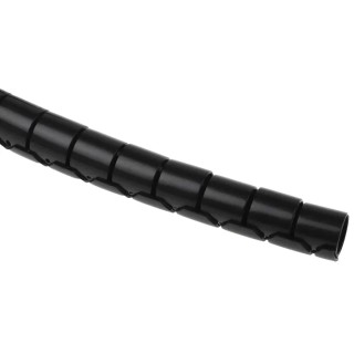 RS PRO Spiral Cable Wrap Black Nylon 15 mm Diameter 16 mm Maximum Bundle Diameter 0.8 mm Wall Thickness 5 m Length 210-8588