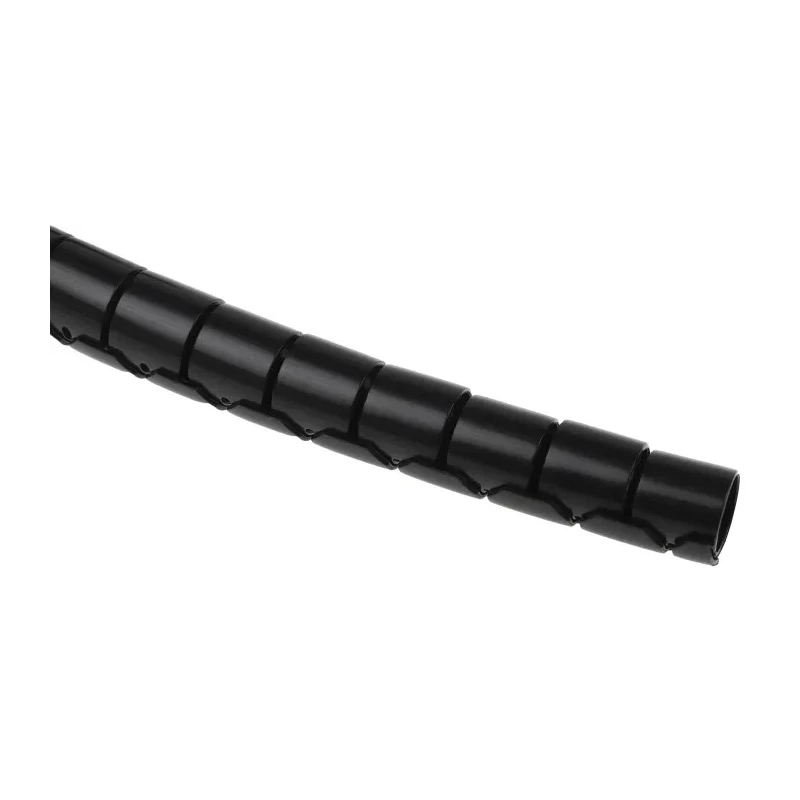 RS PRO Spiral Cable Wrap Black Nylon 15 mm Diameter 16 mm Maximum Bundle Diameter 0.8 mm Wall Thickness 5 m Length 210-8588