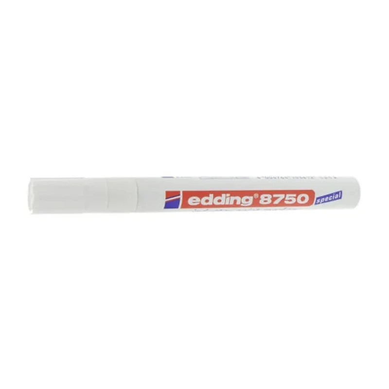 Edding White 4 mm Paint Marker Pen for use with Rubber Surfaces, Plastic, Metal 8750-1-4049