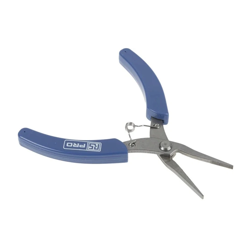 RS PRO Stainless Steel Flat Nose Plier, 130mm Overall Length, 25mm Jaw, Plastic Handle, Chrome Plated Finish 536-341