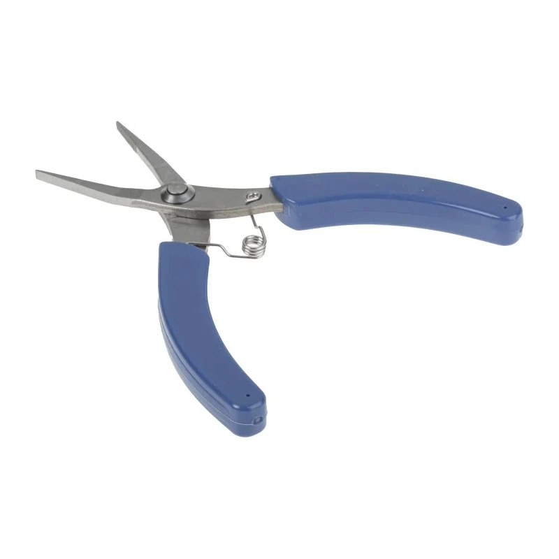 RS PRO Stainless Steel Flat Nose Plier, 130mm Overall Length, 25mm Jaw, Plastic Handle, Chrome Plated Finish 536-341