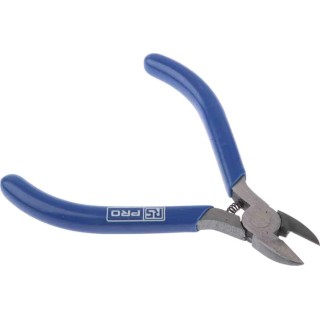 RS PRO Semi-Flush Cable Cutter, Steel Jaw, PVC Grip, 110mm Length, 1.2mm Cutting Capacity 536-379