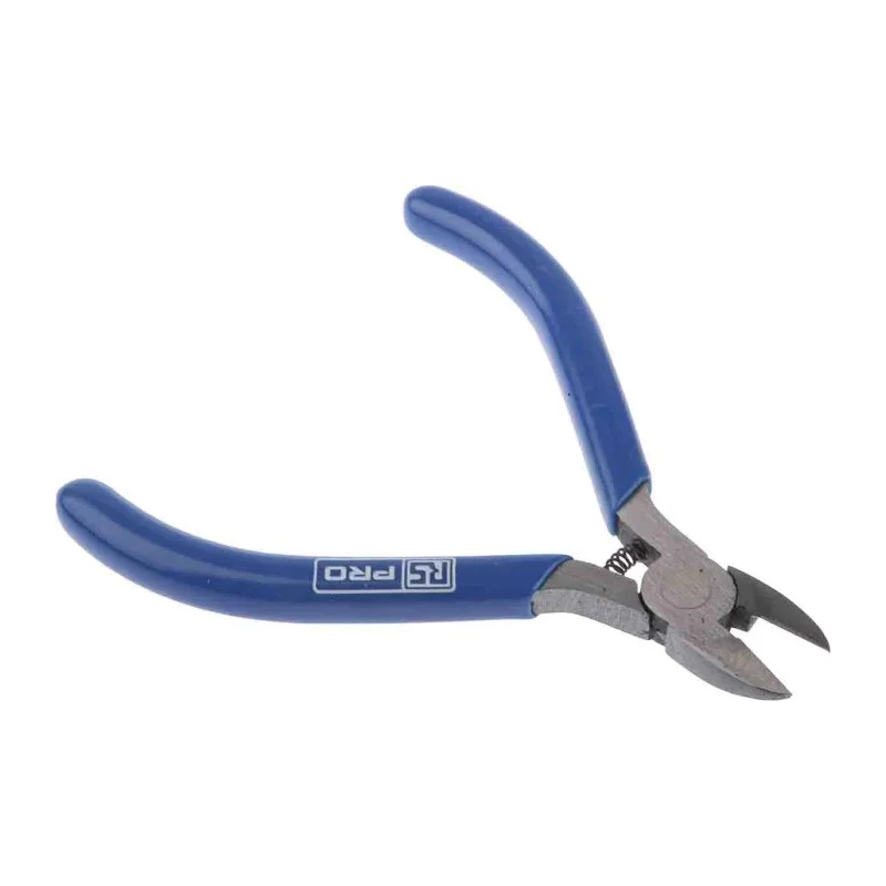 RS PRO Semi-Flush Cable Cutter, Steel Jaw, PVC Grip, 110mm Length, 1.2mm Cutting Capacity 536-379