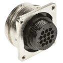 TE Connectivity Circular Connector, 14 Contacts, Panel Mount, Socket, Female, Standard Size, 600V, 13A, CMC Series 208487-1