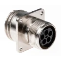 TE Connectivity Circular Connector 5 Contacts Panel Mount Socket Male 600V 13A CMC Series 208719-1
