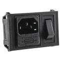 Bulgin C14 Horizontal Snap-in IEC Connector 250V 10A Fuse Size 5 x 20 mm BZH01/Z0000/01